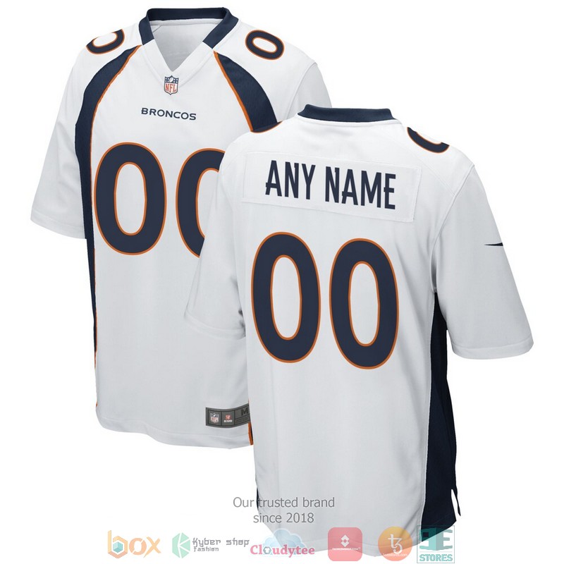 Personalized_Denver_Broncos_White_Football_Jersey