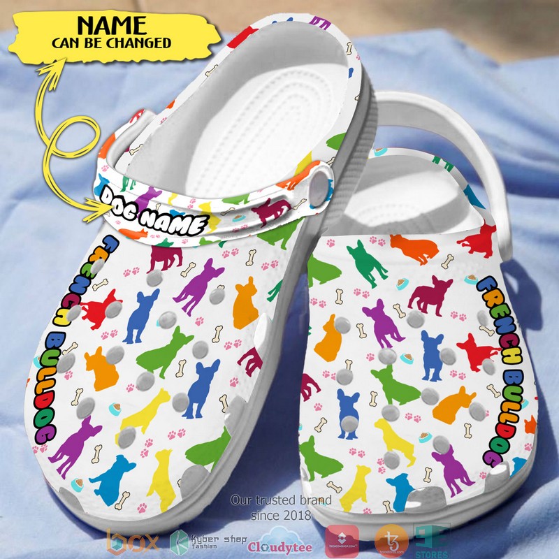 Personalized_Love_French_Bulldog_Color_Crocband_Shoes_1