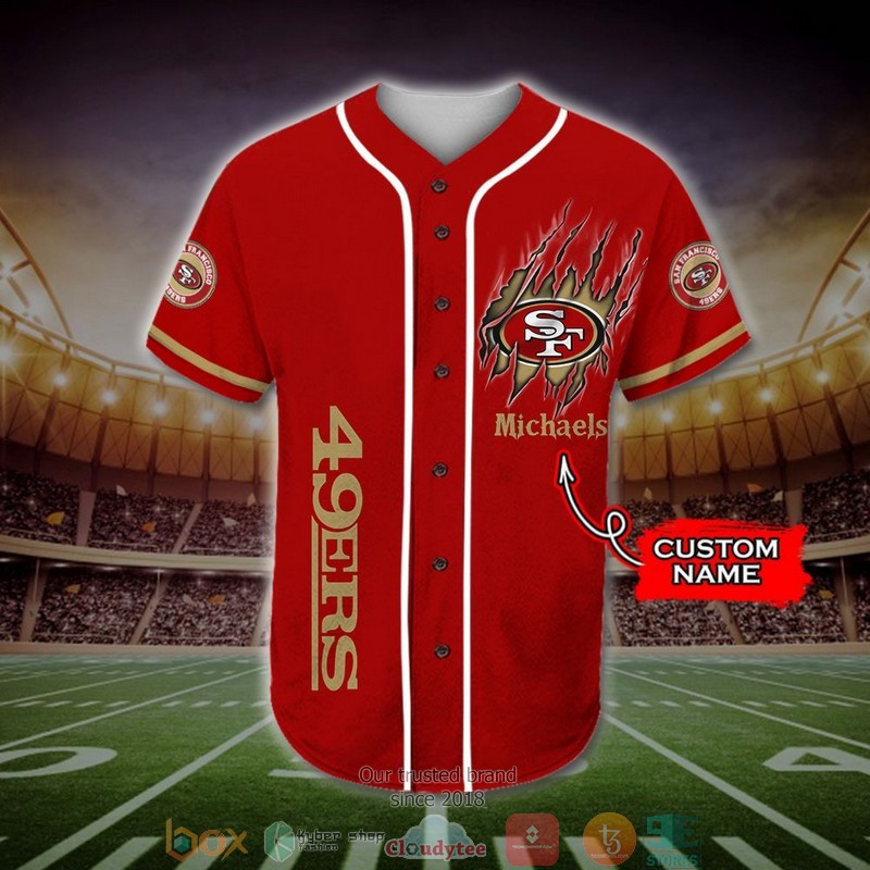 Personalized_San_Francisco_49ers_Mascot_NFL_Baseball_Jersey_Shirt_1
