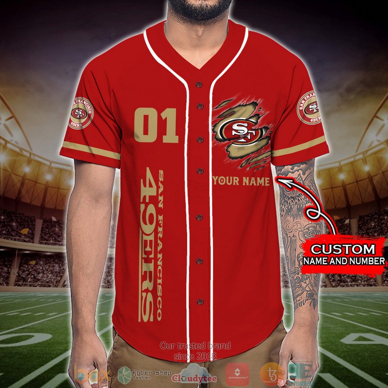 Personalized_San_Francisco_49ers_NFL_Wings_Skull_Baseball_Jersey_Shirt_1