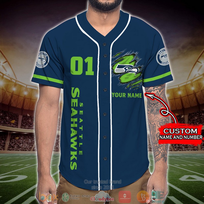 Personalized_Seattle_Seahawks_NFL_Wings_Skull_Baseball_Jersey_Shirt_1