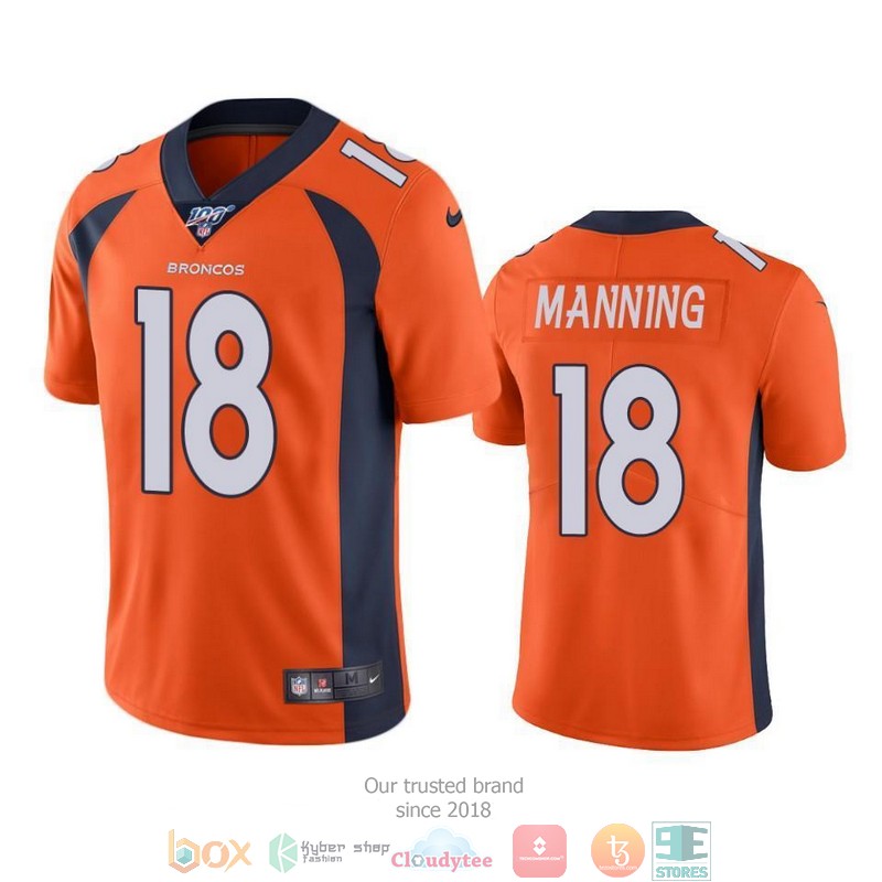 Peyton_Manning_Denver_Broncos_100th_Season_Orange_Football_Jersey