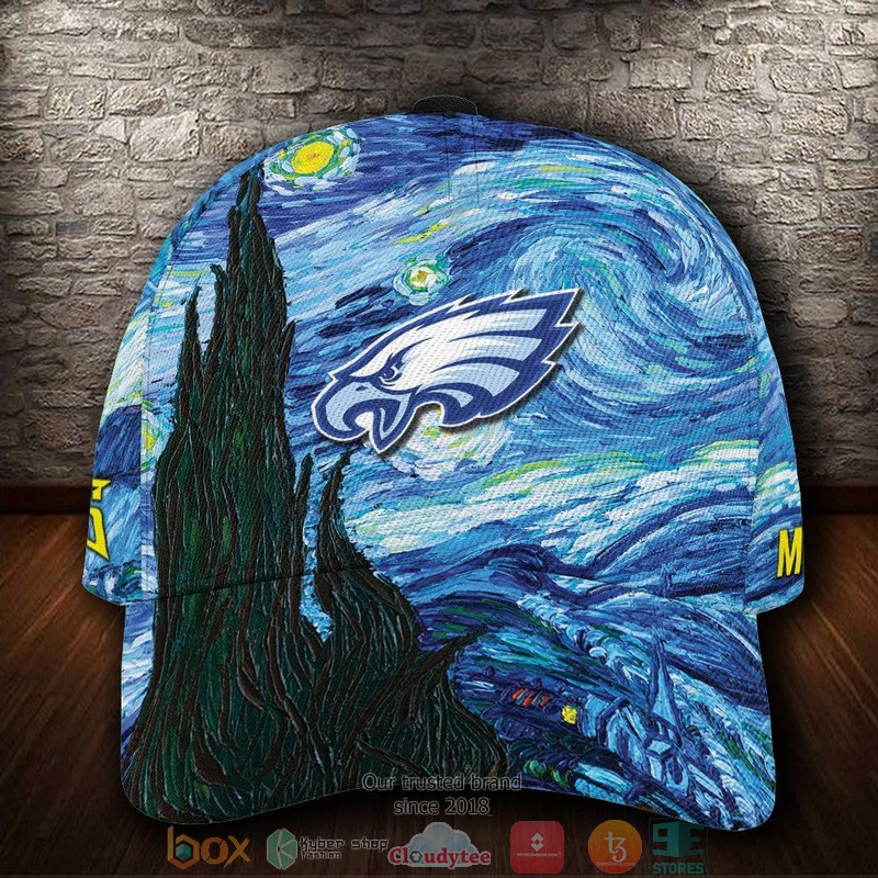 Philadelphia_Eagles_Van_Gogh_NFL_Custom_Name_Cap