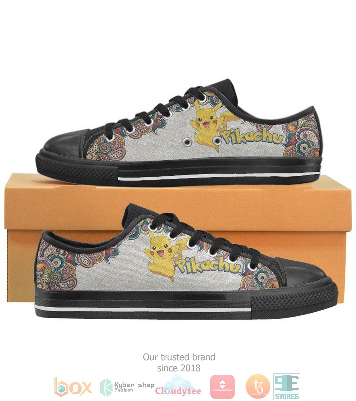 Pikachu_Canvas_low_Top_Shoes