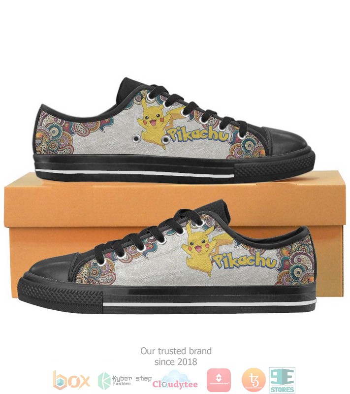 Pikachu_Canvas_low_Top_Shoes_1