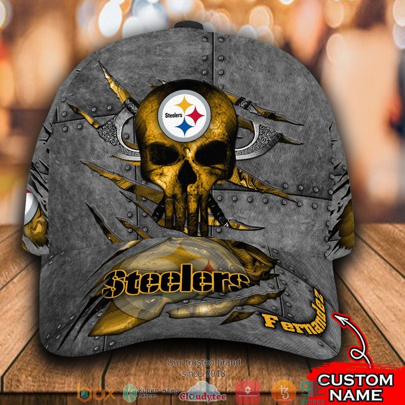 Pittsburgh_Steelers_Skull_NFL_Custom_Name_Cap