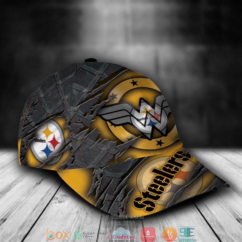 Pittsburgh_Steelers_Wonder_Woman_NFL_Custom_Name_Cap_1
