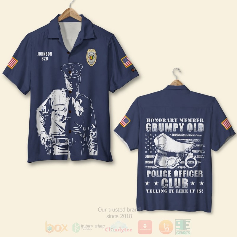 Police_Honorary_Member_Personalized_Hawaiian_Shirt