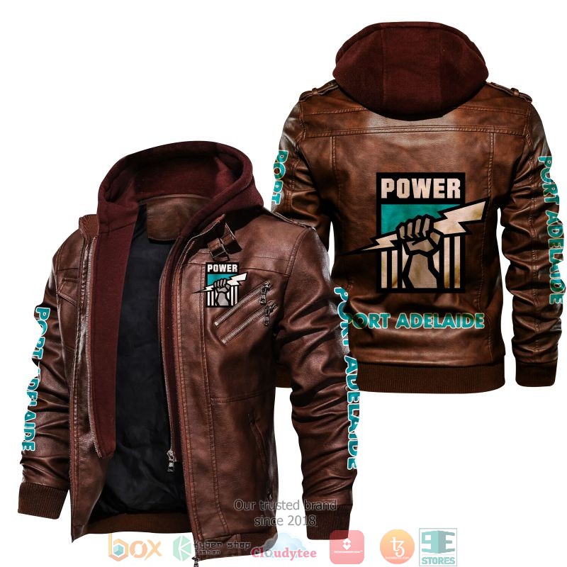 Port_Adelaide_Power_AFL_Leather_Jacket