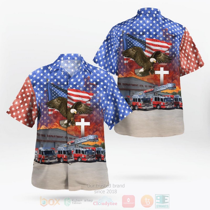 Porter_Texas_Porter_Fire_Department_Station_121_Montgomery_County_ESD_6_4th_of_July_Hawaiian_Shirt