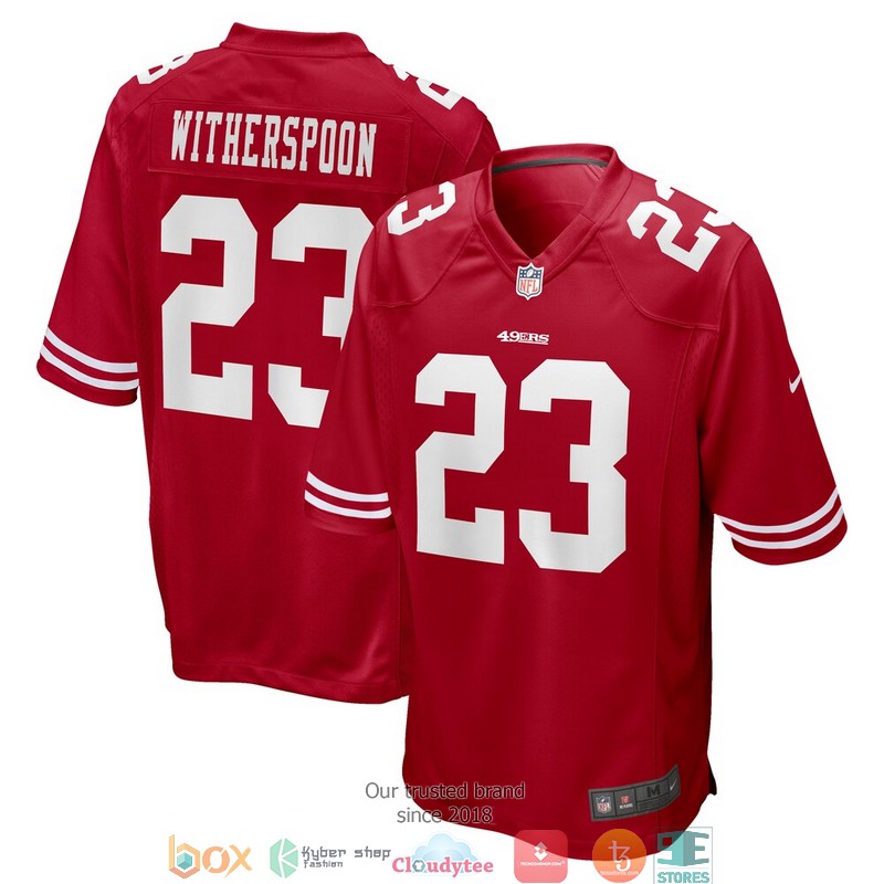 San_Francisco_49ers_Ahkello_Witherspoon_Scarlet_Football_Jersey