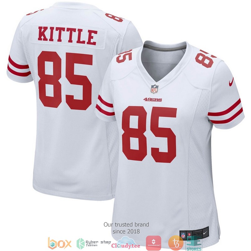 San_Francisco_49ers_George_Kittle_White_Football_Jersey