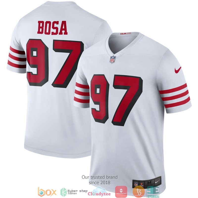 San_Francisco_49ers_Nick_Bosa_97_White_Color_Rush_Legend_Football_Jersey