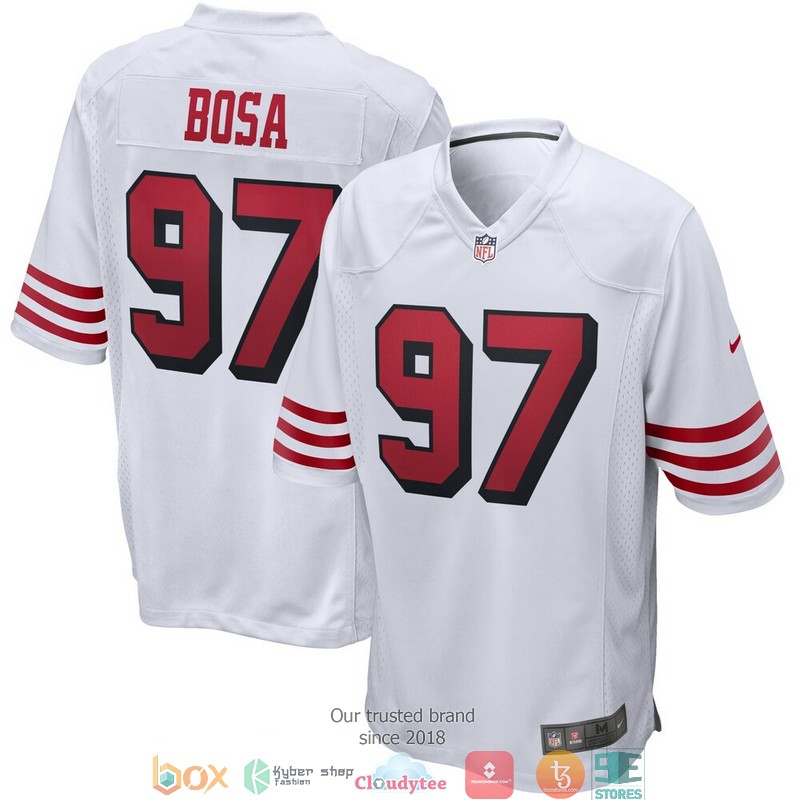 San_Francisco_49ers_Nick_Bosa_White_Alternate_Football_Jersey