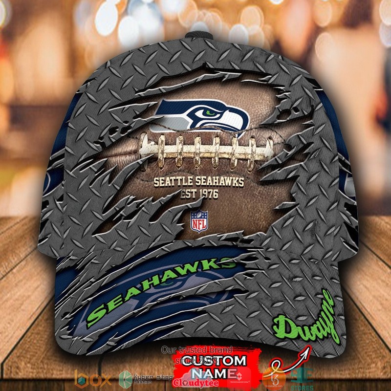Seattle_Seahawks_Luxury_NFL_Grey_Custom_Name_Cap
