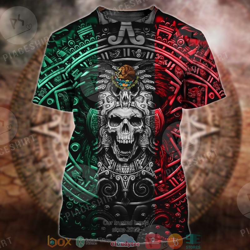 Skull_Mexican_tribal_3D_shirt_hoodie