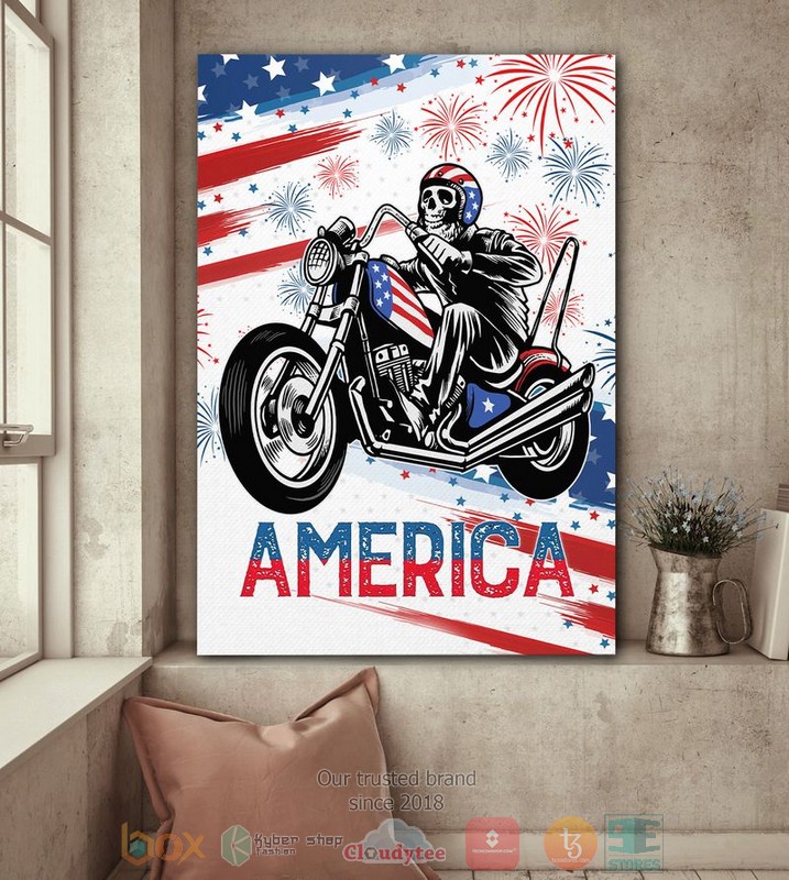 Skull_rides_Motorcycle_America_Independence_Day_Canvas