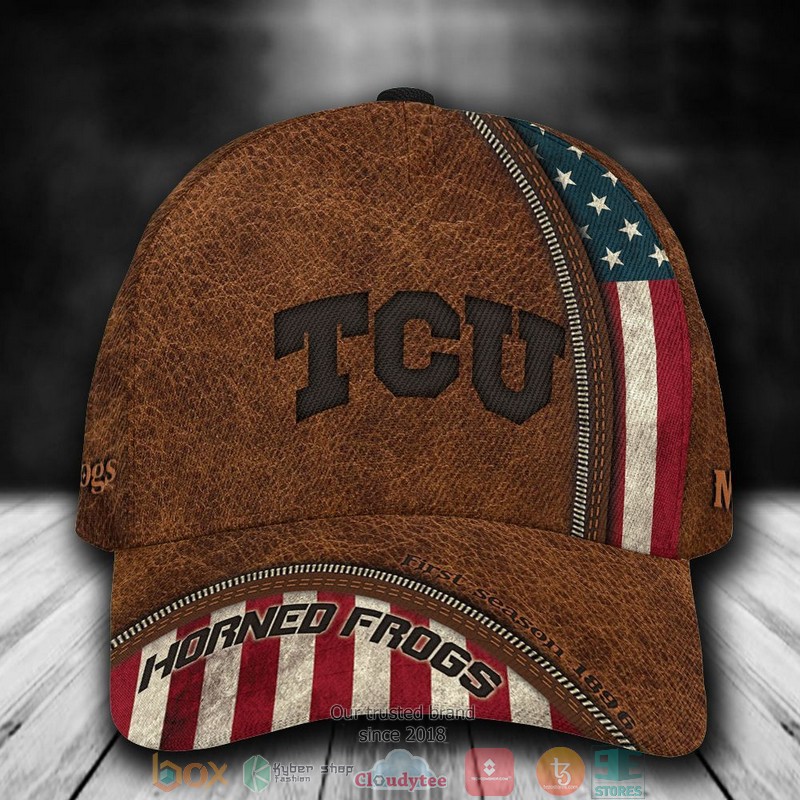 TCU_Horned_Frogs_Luxury_NCAA2_Custom_Name_Cap