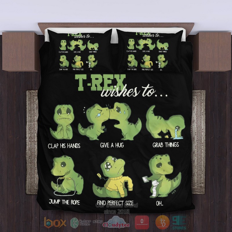 T_Rex_Wishes_To_Bedding_Sets