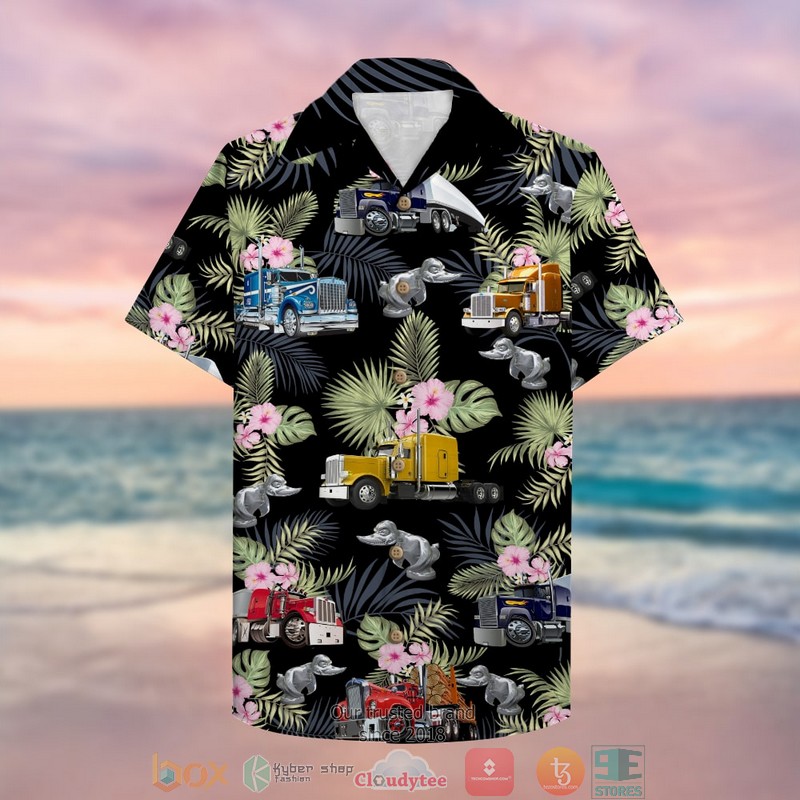 Trucker_Semitruck_pattern_Hawaiian_Shirt_1_2