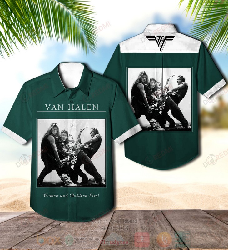 Van_Halen_Women_And_Children_First_Album_Green_Hawaiian_Shirt