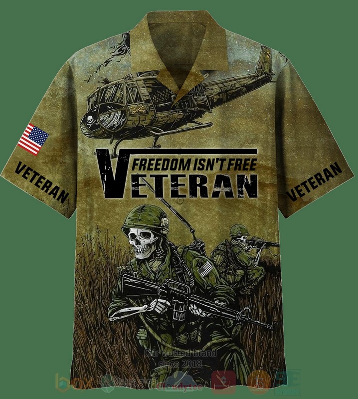 Veteran_Freedom_Isnt_Free_Green_Hawaiian_Shirt