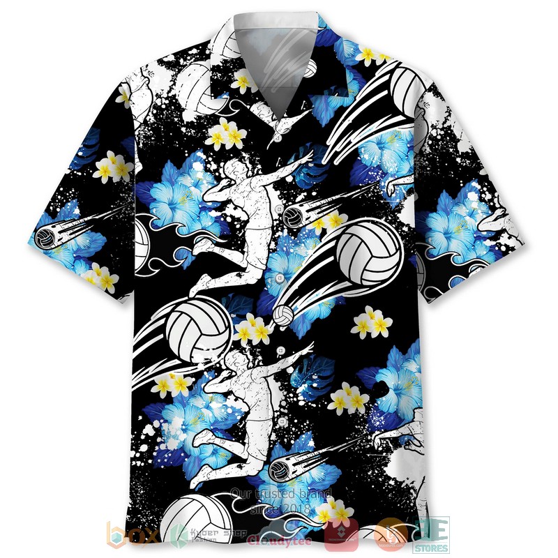 Volleyball_Blue_Nature_Hawaiian_Shirt