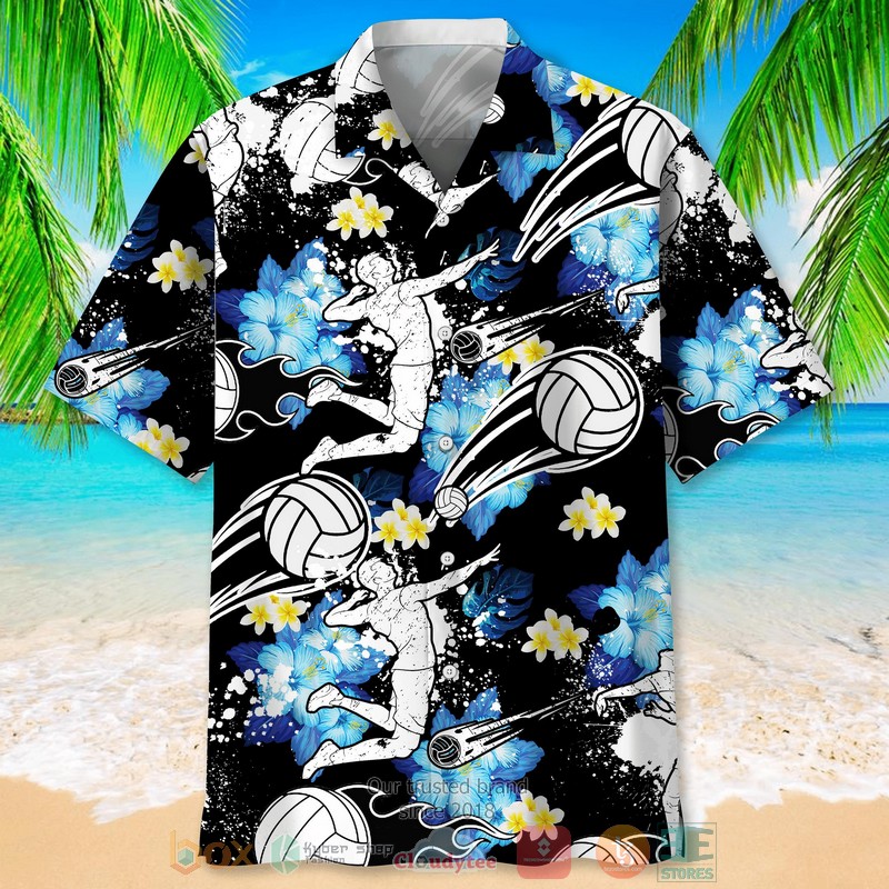 Volleyball_Blue_Nature_Hawaiian_Shirt_1