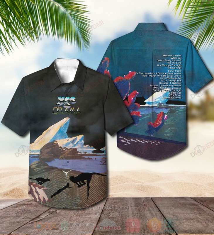 Yes_Drama_Black-Blue_Album_Hawaiian_Shirt
