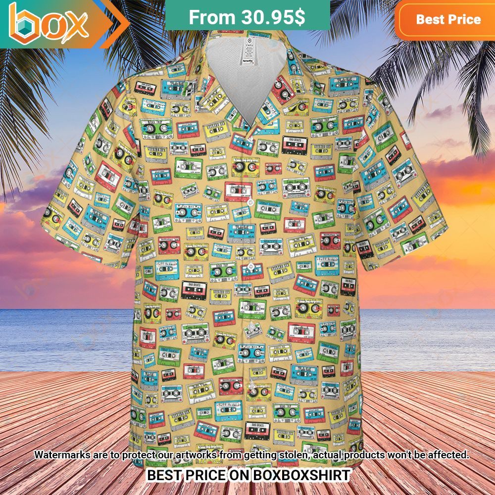 80s Playlist Music Pattern Hawaiian Shirt 5
