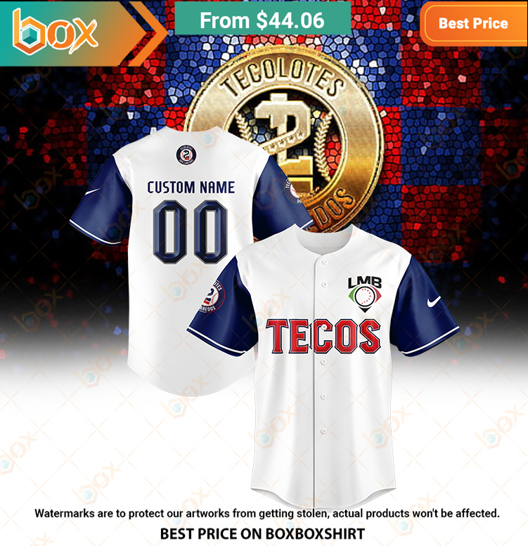 Liga Mexicana de Beisbol Tecos Dos Laredos Baseball Jersey 1