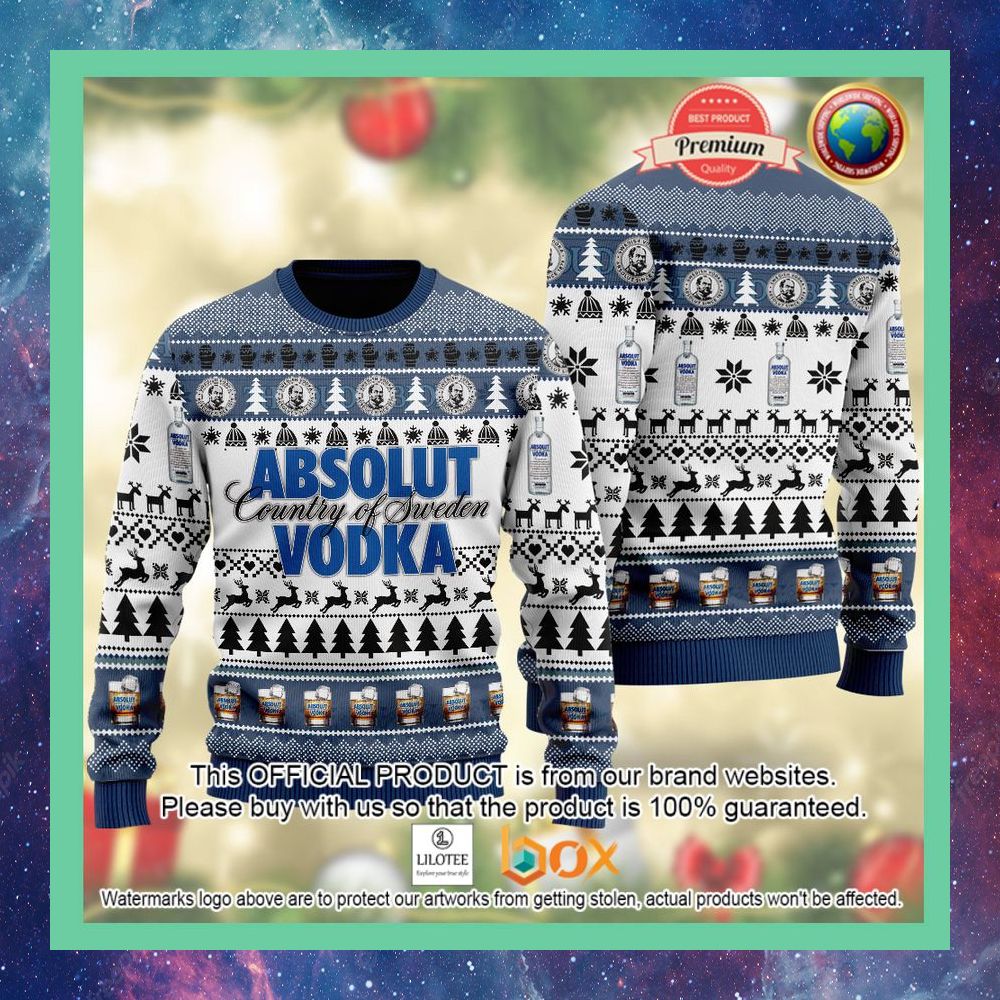 HOT Absolut Vodka Country of Sweden Sweater 2
