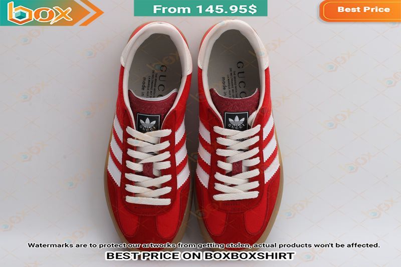 Adidas Gucci Gazelle Red Stan Smith Low Top Shoes 10