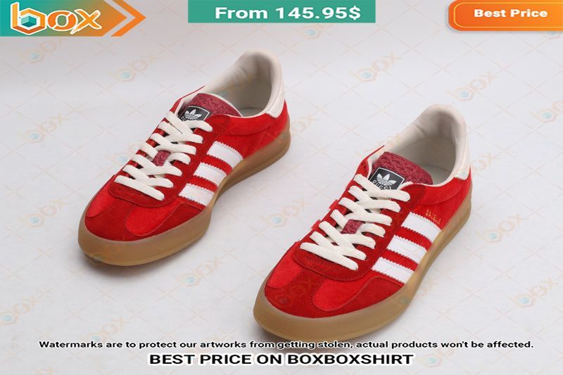 Adidas Gucci Gazelle Red Stan Smith Low Top Shoes 5