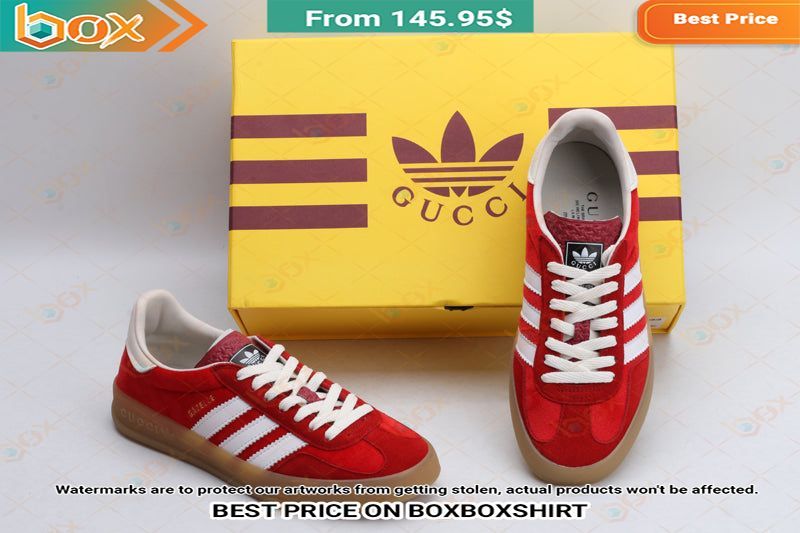 Adidas Gucci Gazelle Red Stan Smith Low Top Shoes 15