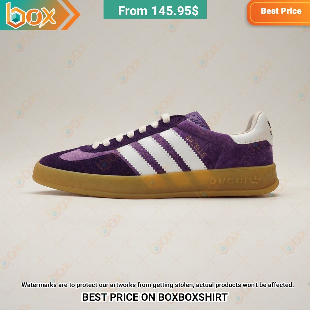 Adidas Gucci Gazelle Violet Stan Smith Low Top Shoes 25