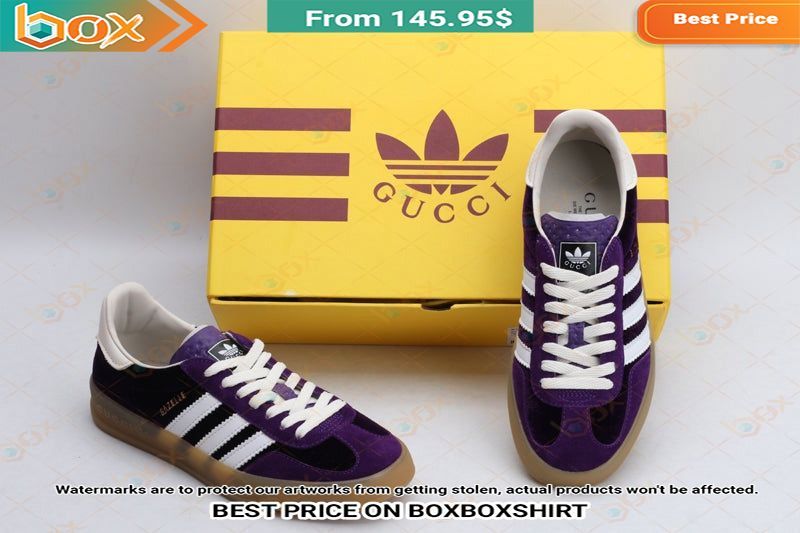 Adidas Gucci Gazelle Violet Stan Smith Low Top Shoes 7