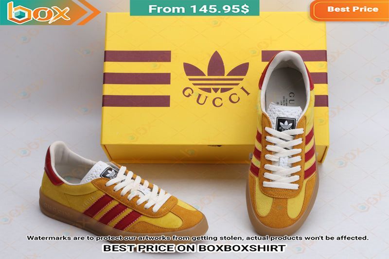 Adidas Gucci Gazelle Yellow Stan Smith Low Top Shoes 15