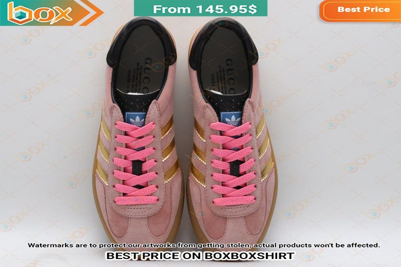 Adidas Gucci Women's Gazelle Pink Stan Smith Low Top Shoes 22