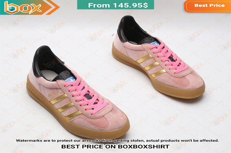 Adidas Gucci Women's Gazelle Pink Stan Smith Low Top Shoes 5