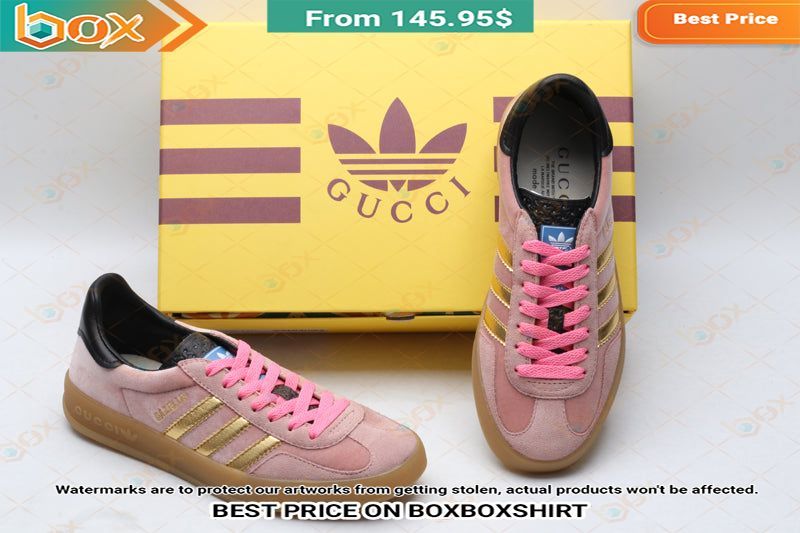 Adidas Gucci Women's Gazelle Pink Stan Smith Low Top Shoes 16
