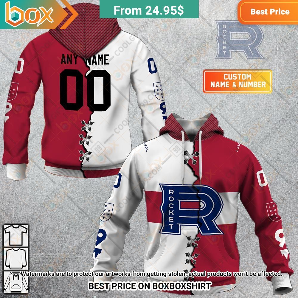 ahl laval rocket mix jersey personalized hoodie 1 990