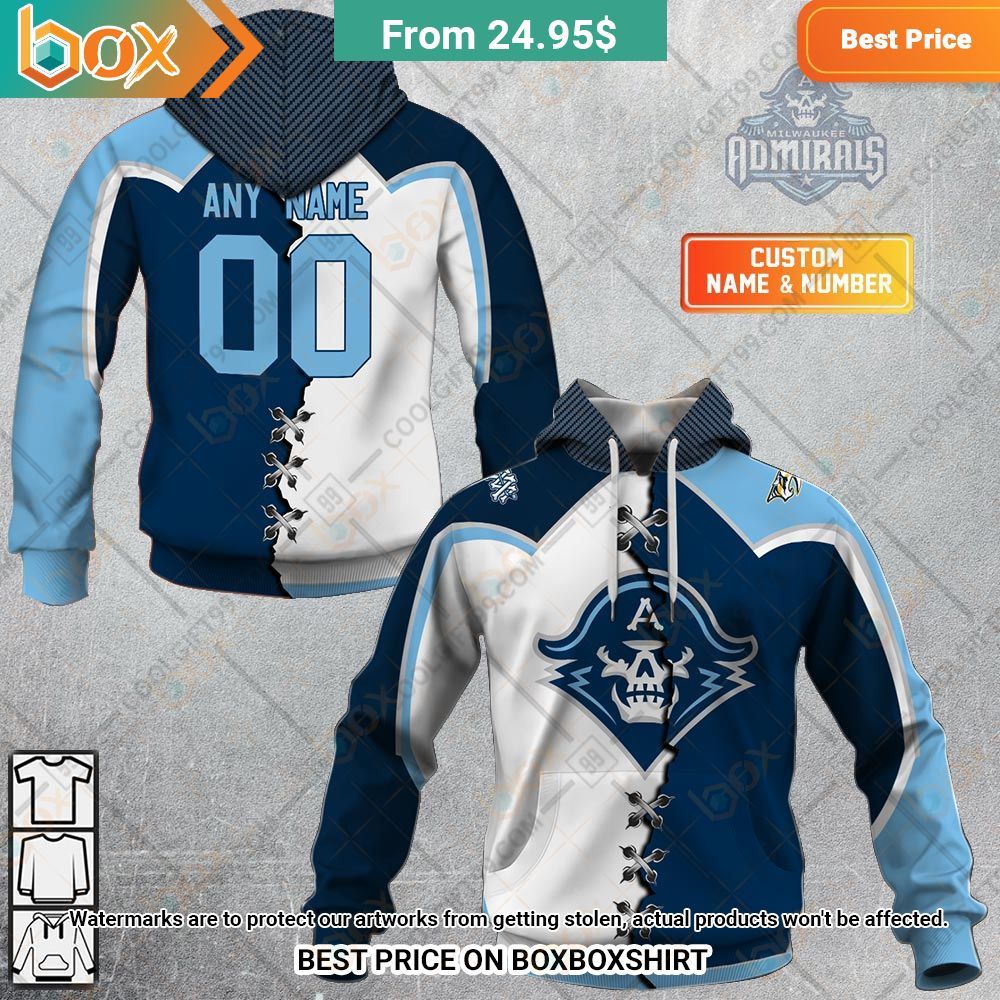 ahl milwaukee admirals mix jersey personalized hoodie 1 515