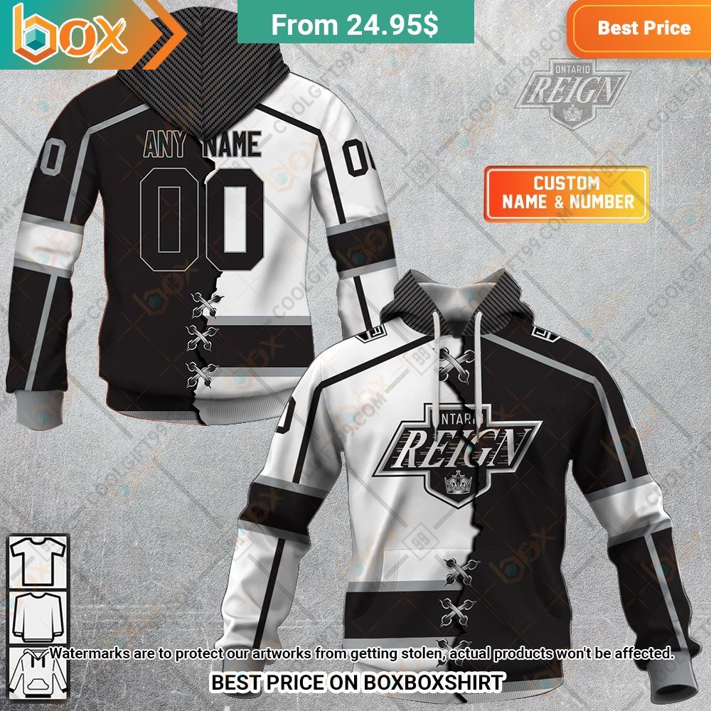 ahl ontario reign mix jersey personalized hoodie 1 703