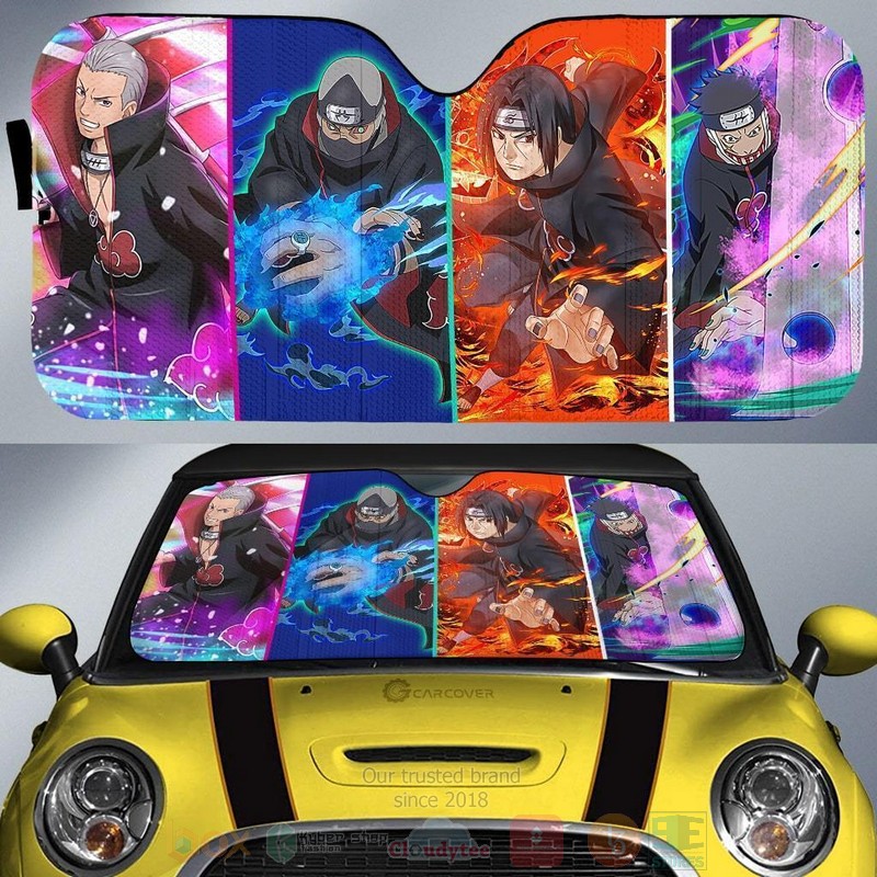 Akatsuki Members Anime Naruto Car Sunshade 1
