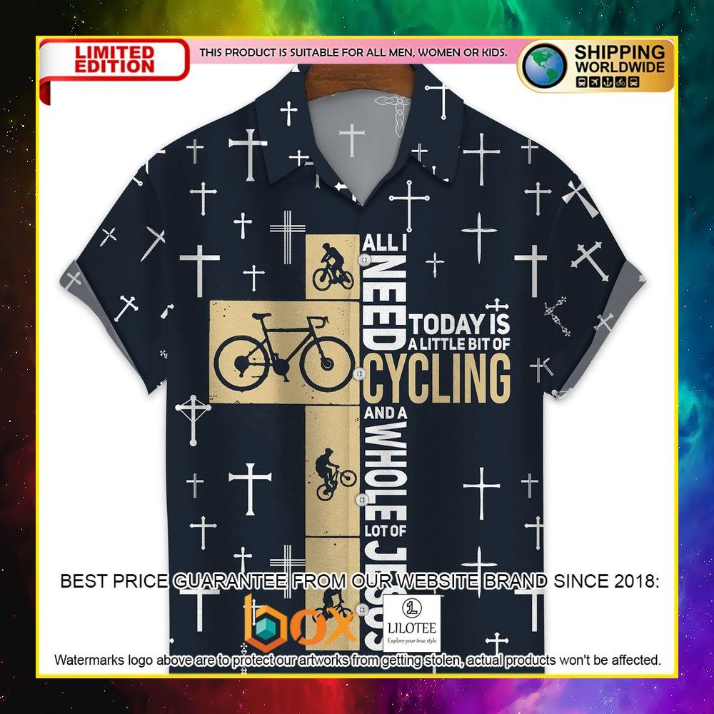 HOT All I Need to day is a Little Bit of Cycling Short Sleeve Hawaii Shirt 3