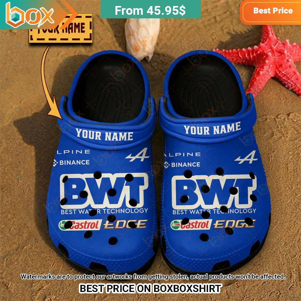 Alpine F1 Team BWT Castrol Edge Custom Crocs Clog Shoes 9