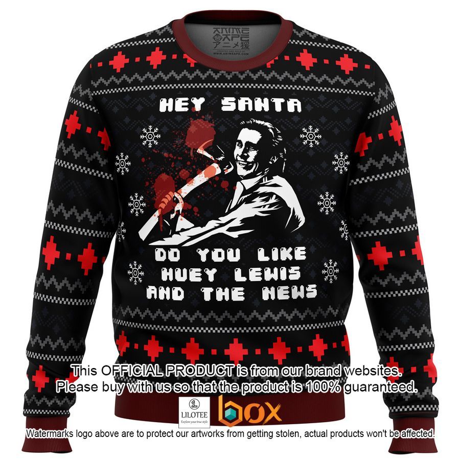 BEST American Santa American Psycho Christmas Sweater 2