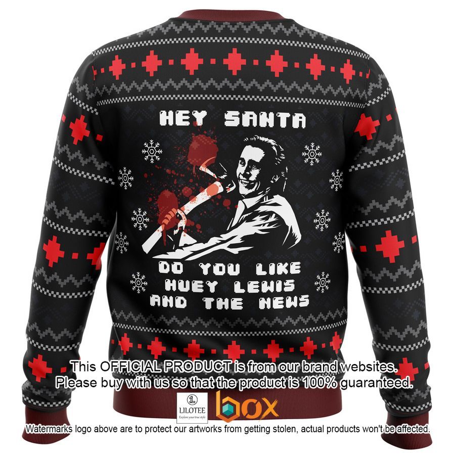 BEST American Santa American Psycho Christmas Sweater 3