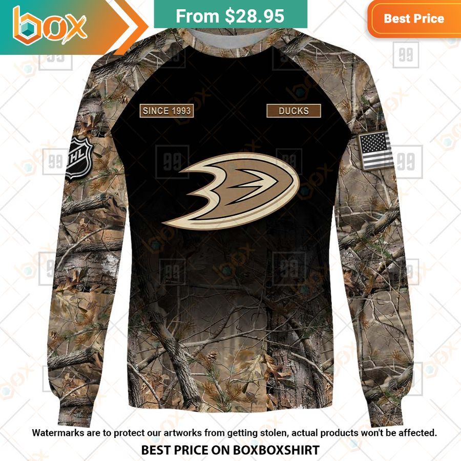 BEST Anaheim Ducks Hunting Camouflage Custom Shirt 11